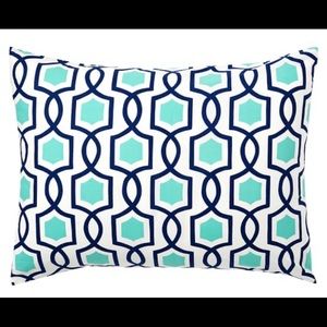 Pottery Barn Teen Pool & Navy Trellis Twist Shams